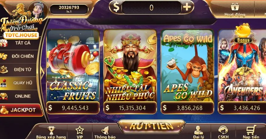 Sảnh Slot Game Đa Dạng