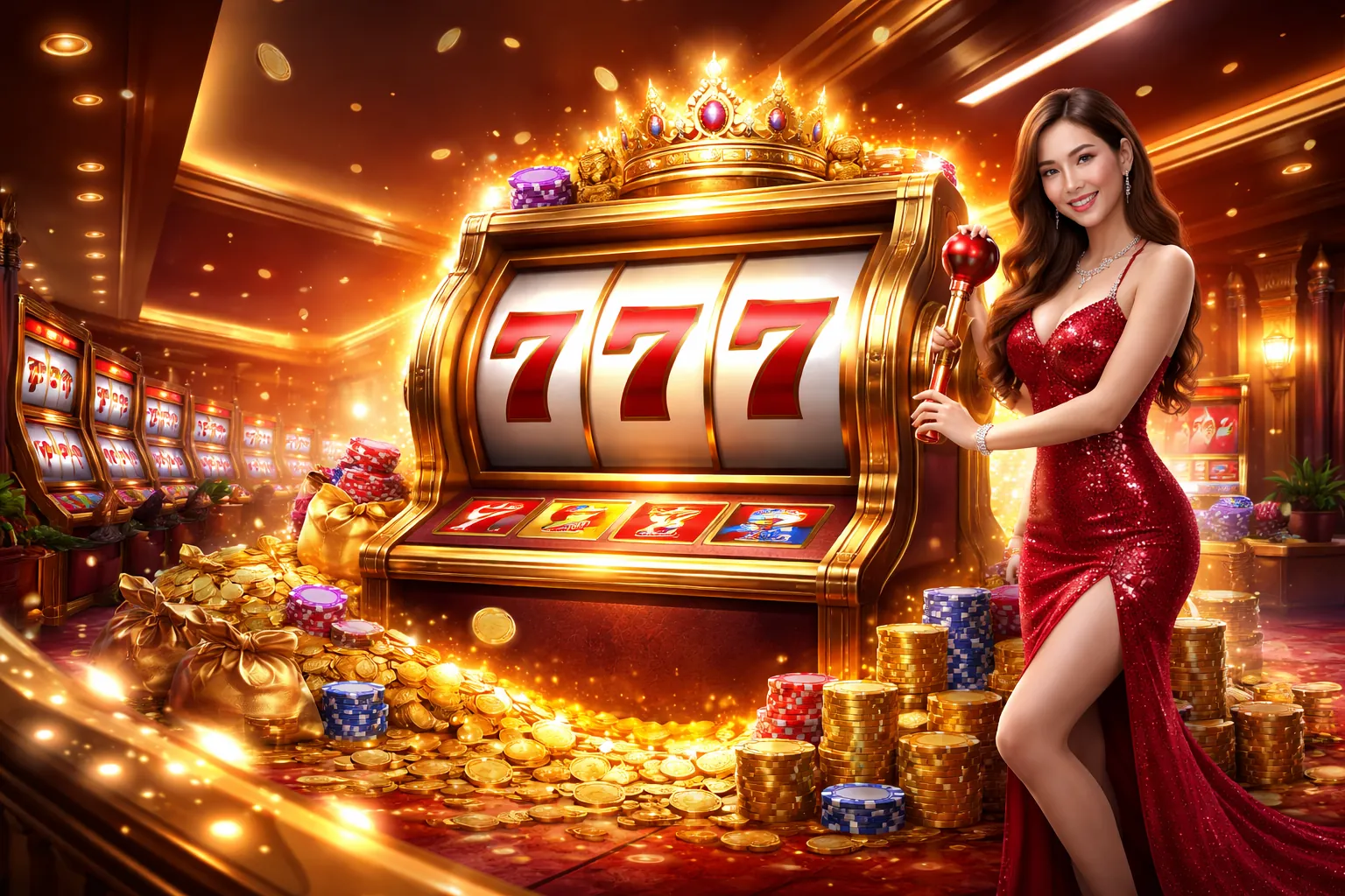 Hình ảnh chính game Nổ Hũ tại 789bet Casino với biểu tượng jackpot và tiền thưởng